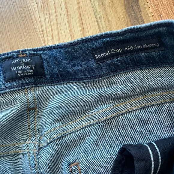 Citizens of Humanity Rocket Crop Mid Rise Skinny Jeans Size 25 - Picture 4 of 4
